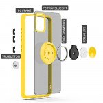 Wholesale Tuff Slim Armor Hybrid Ring Stand Case for LG K52 / K53 (Yellow)